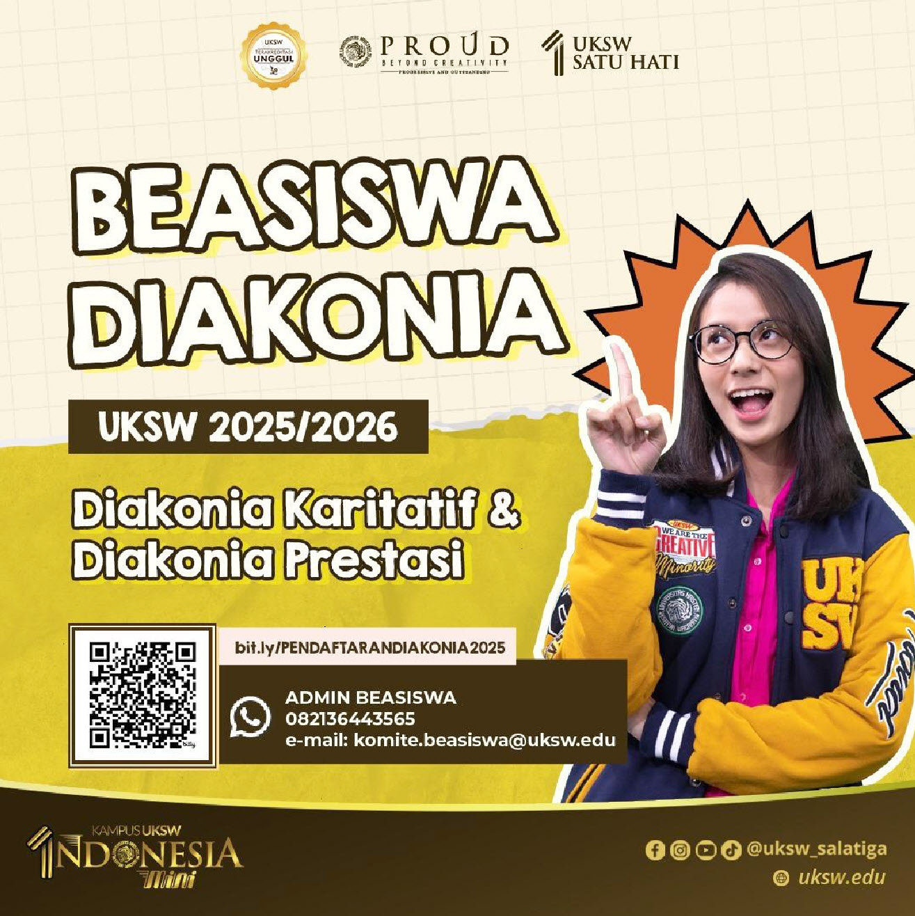 Pembukaan Beasiswa Diakonia Tahun Ajaran 2025/2026 UKSW (Khusus Jemaat GKI lingkup SW Jateng)